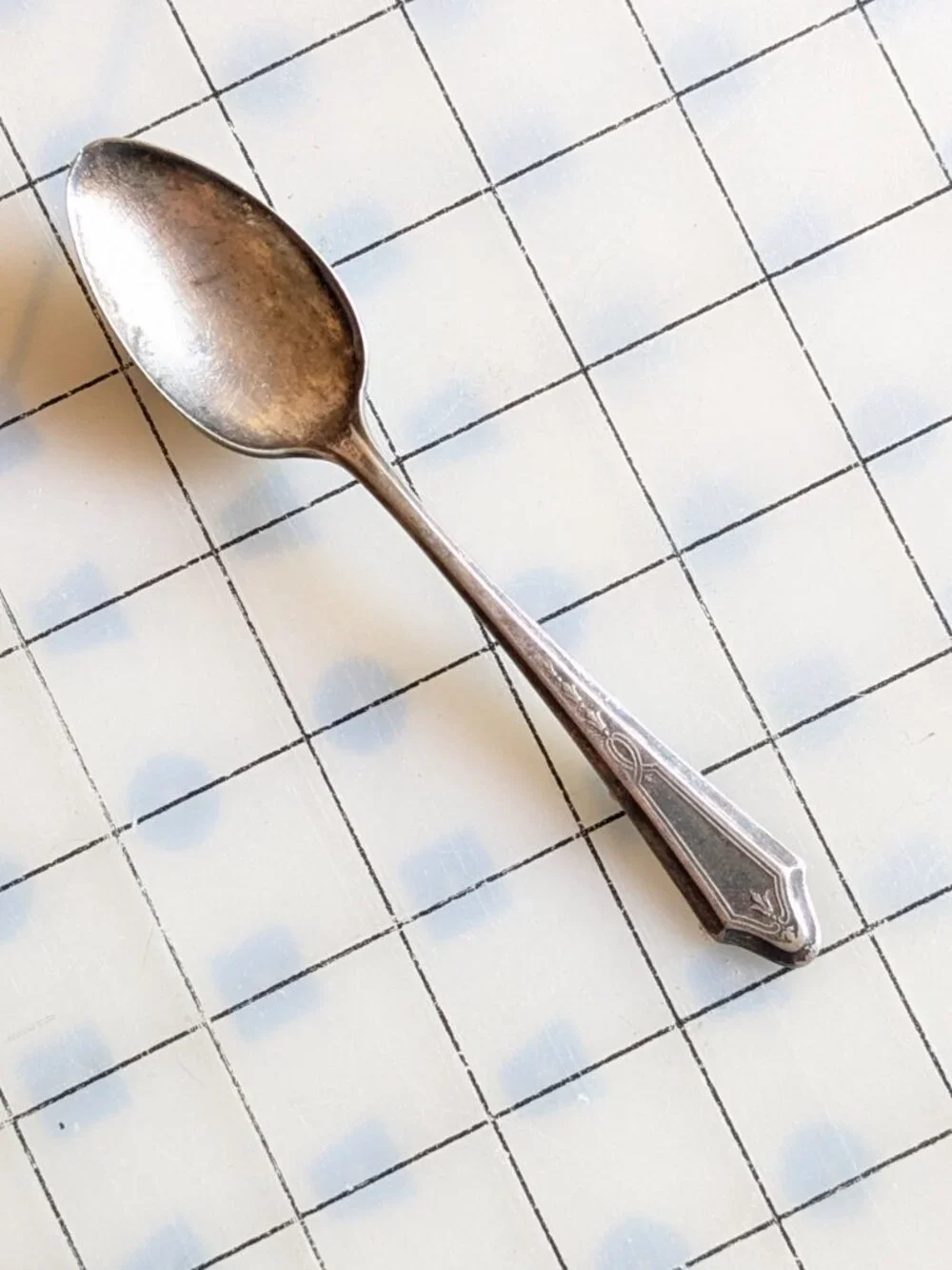 Set of 5 Silverplate Flatware - Spoons and a Fork Vintage